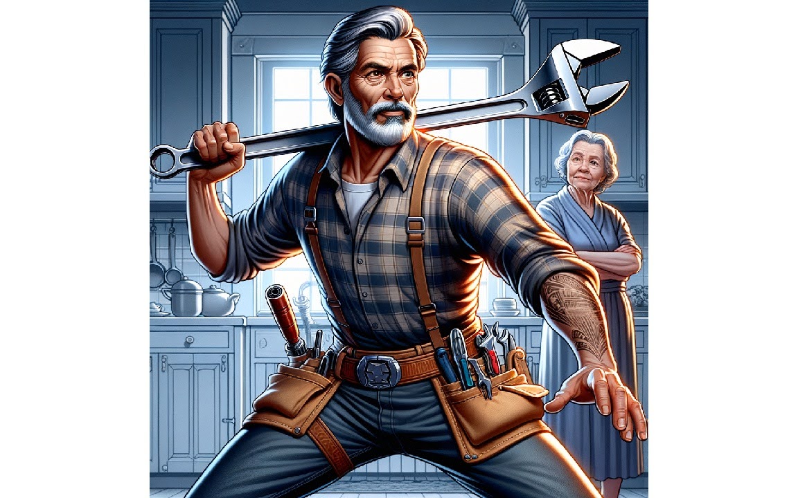 Handyman at work